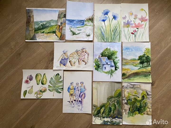 Акварельные рисунки