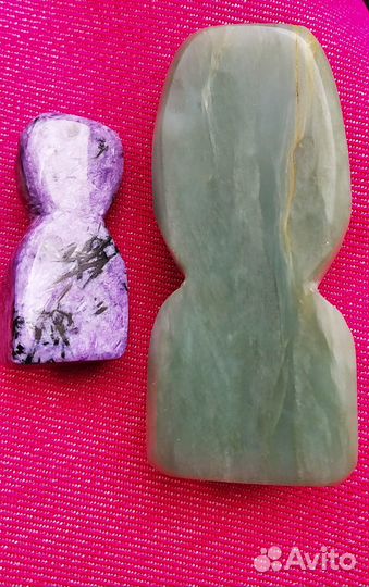 Фигурки из нефрита, чароита