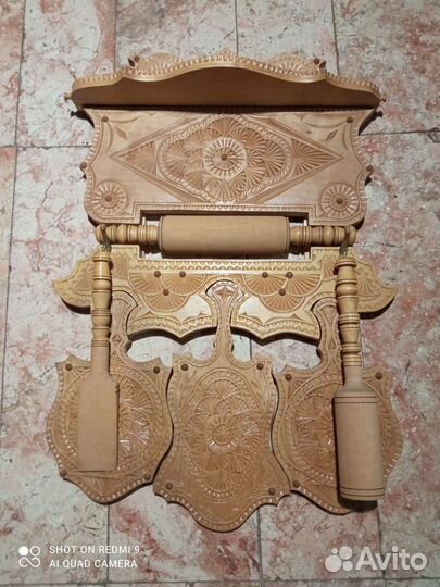 Кухонный настенный набор деревянный