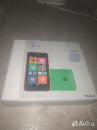 Коробка от nokia lumia 530 Dual SIM
