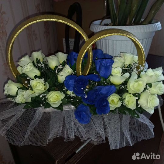 Свадебные кольца на машину