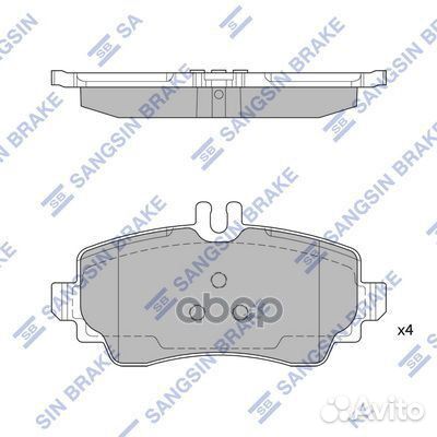 SP1744 колодки дисковые передние MB W168 1.4-2.1