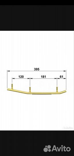 Коньки для снегохода Polaris Titan Indy Rush 200мм