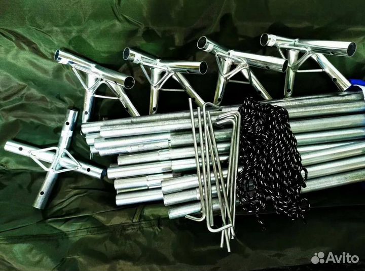 Шатер с ветрозащитной юбкой и металл каркасом