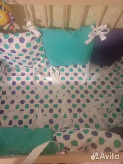 Бортик-бампер новый для кроватки