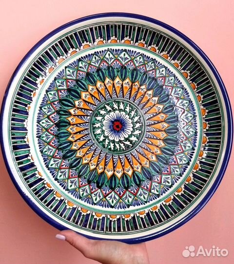 Узбекская посуда. Блюдо для плова