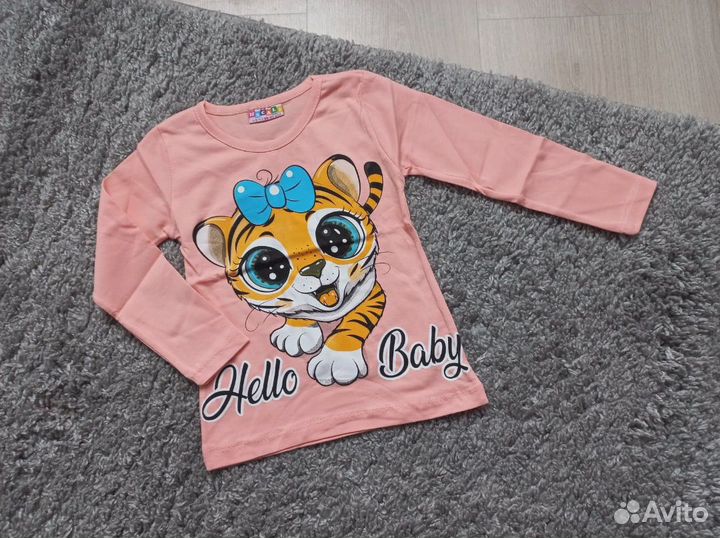 Лонгслив новый 110-116