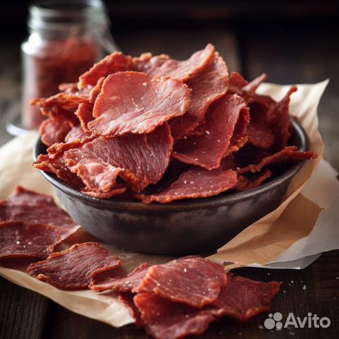 Мясные чипсы (Джерки, beef jerky, вяленое мясо) купить в Москве ...