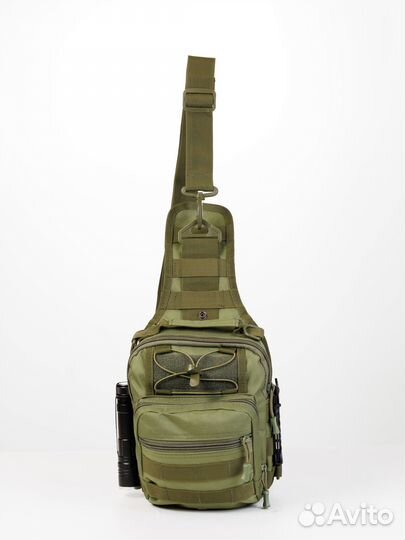 Сумка тактическая наплечная, 7,5л, Олива