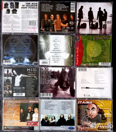 CD Диски (Зарубежная Рок музыка) 12шт