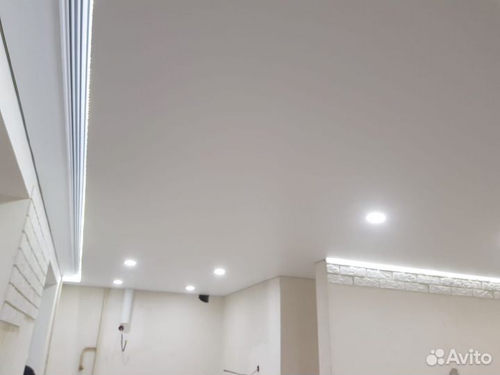 Световой натяжной потолок, электричество в дом