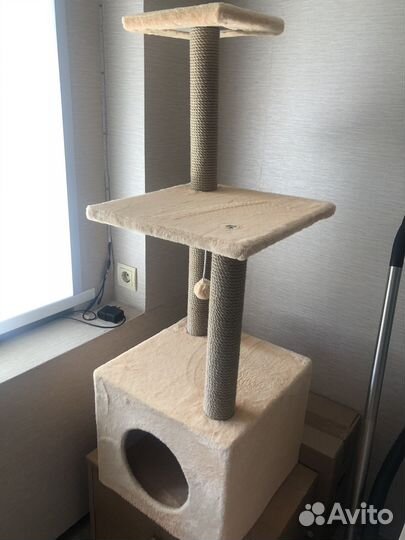 Домик для кошки с когтеточкой