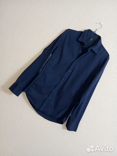 Рубашка мужская синия 40 42