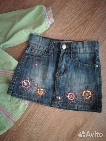 Ветровка-бомбер и берет для девочки 98-104