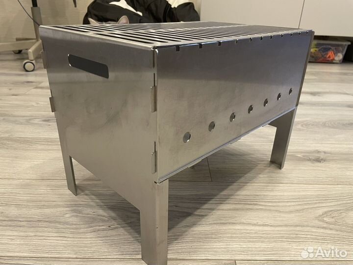 Мангал с решеткой гриль