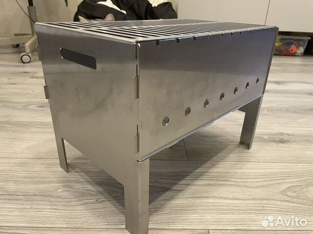Мангал с решеткой гриль