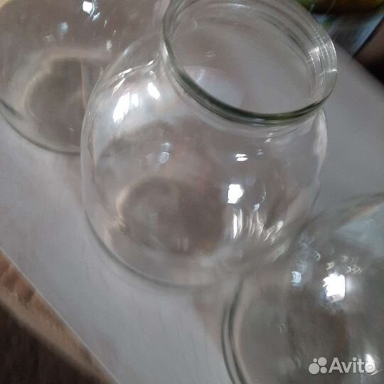 Банки стеклянные 3 литра б/ у