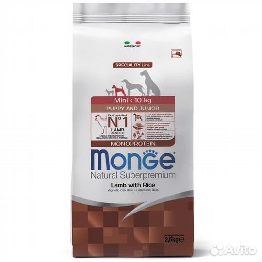 Сухой корм для собак Monoprotein Monge