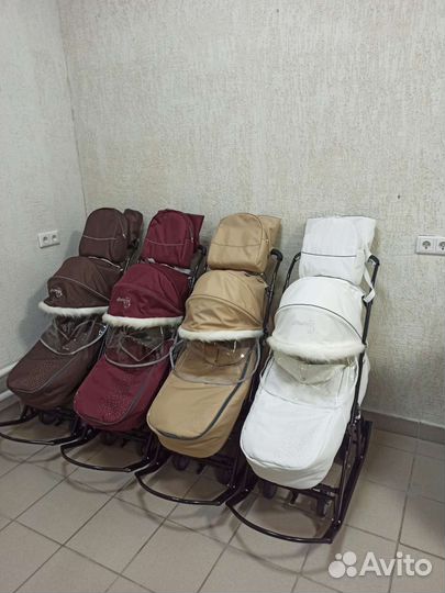 Новые санки-коляска Picate Снеговик 2023-2024г