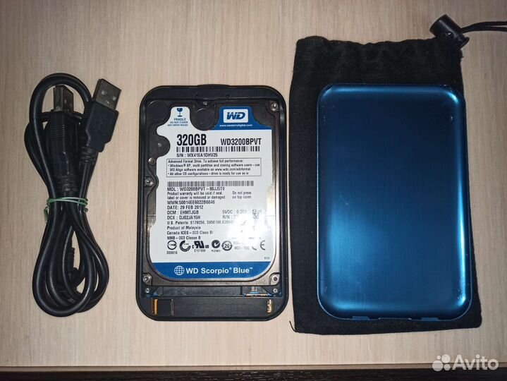 Внешний диск USB 2.0 на 320 Гб