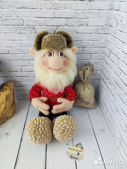 Домовушка, Баба Яга, вязаные игрушки, обереги