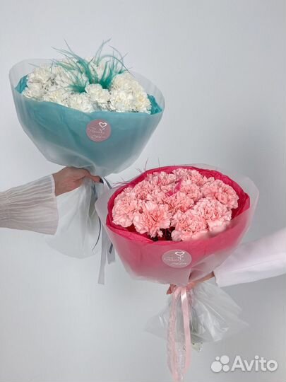 Букет с гвоздиками