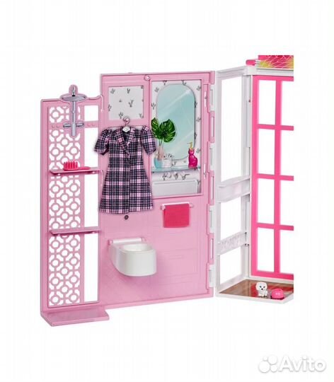 Кукольный домик Barbie, с мебелью и аксессуарами