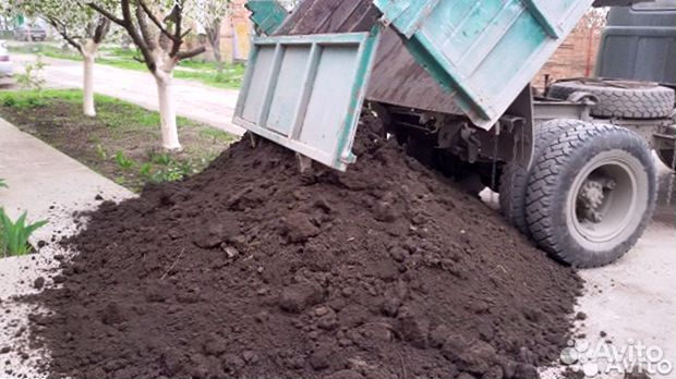 Земля плодородная чернозем навоз с доставкой