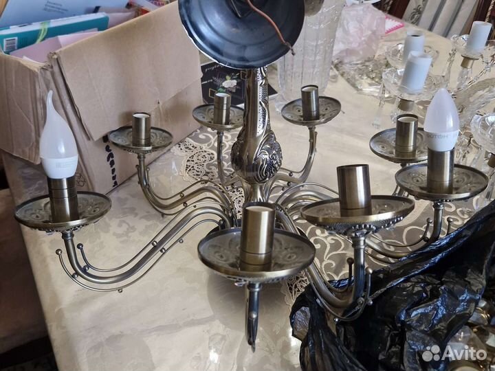 Люстра хрустальная 8 рожковая