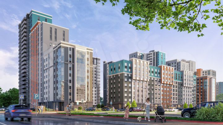 3-к. квартира, 52,4 м², 6/22 эт.