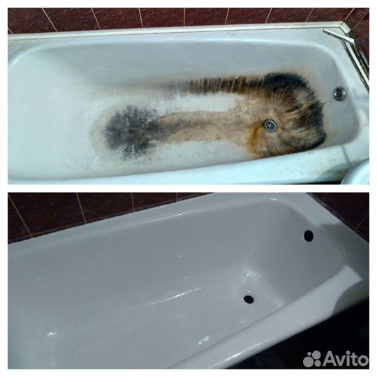 Реставрация ванн. Акриловый вкладыш. Жидкий акрил