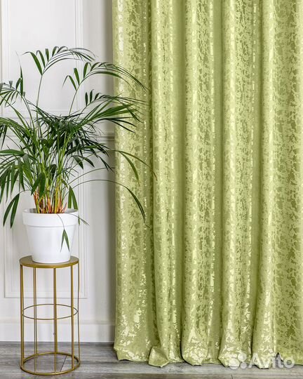 Шторы Версаль Светло-зеленые готовые и на заказ