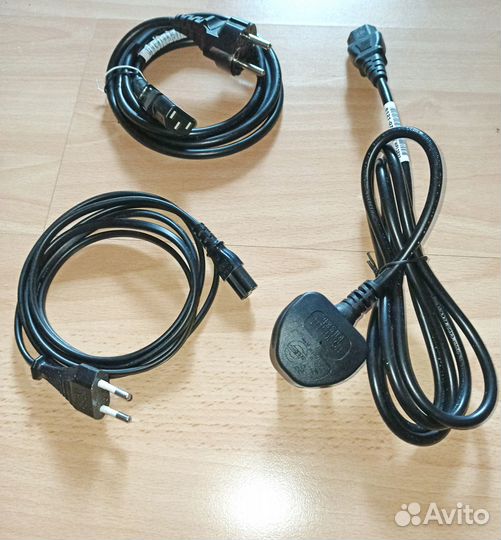 Кабель питания сетевой 220 Вольт черный