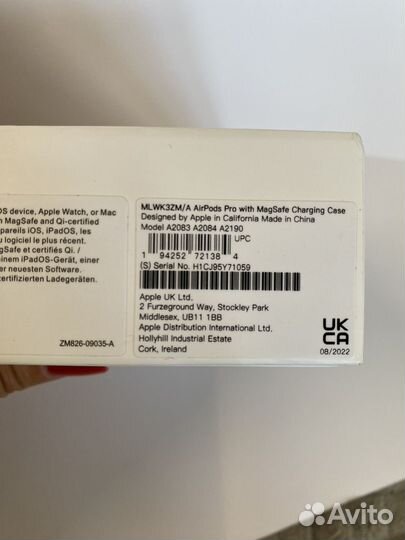 Беспроводные наушники Apple AirPods Pro