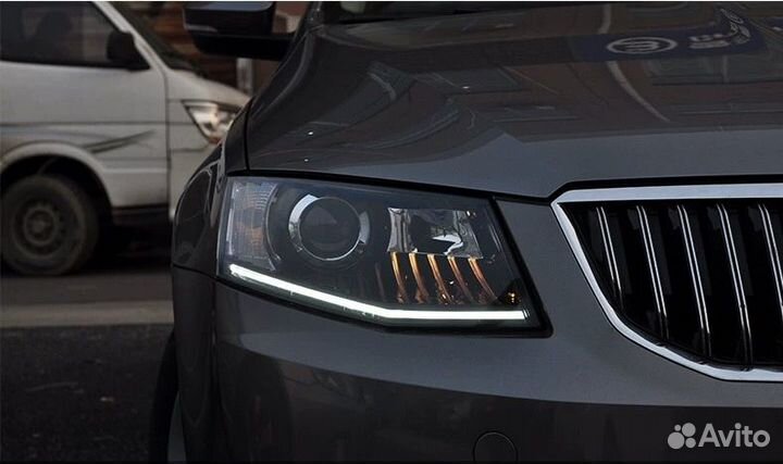 Фары led octavia a7