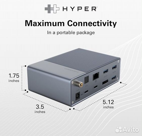 Док станция HyperDrive GEN2 14-in-1 Thunderbolt 3