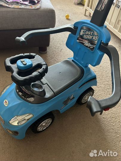 Машина детская с родительской ручкой