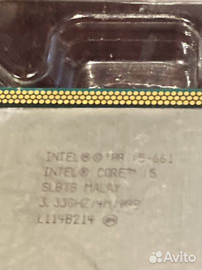 Процессор intel i5 661