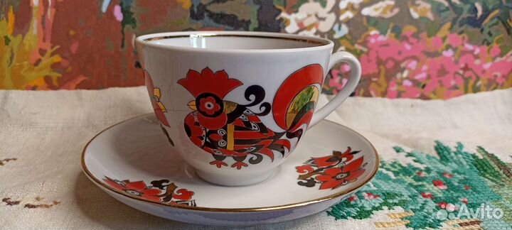 Чайные пары, предметы посуды