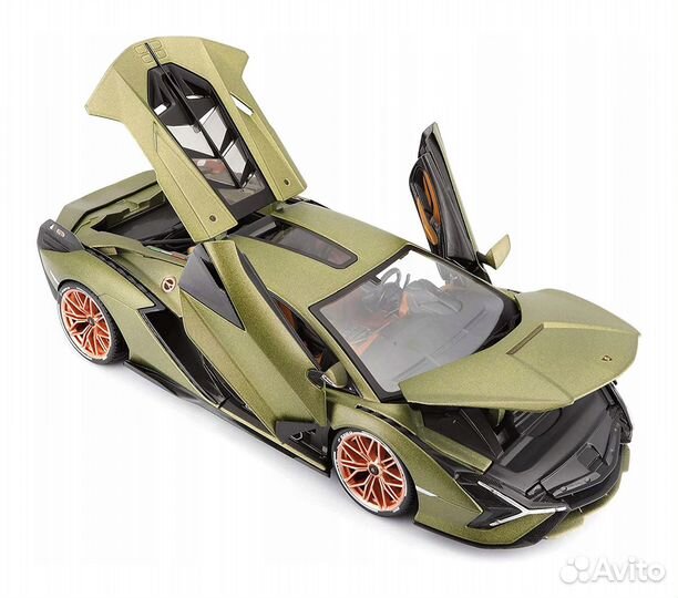 Большая металлическая модель Lamborghini Sian 1:8