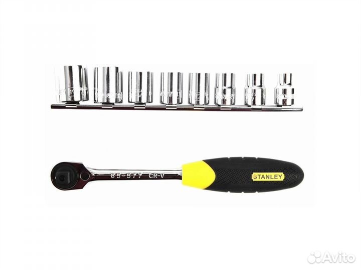 Набор Stanley - трещотка 3/8