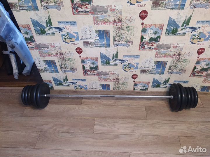 Штанга прямая 88, Z(W) обр. 45, гантели по 21,5
