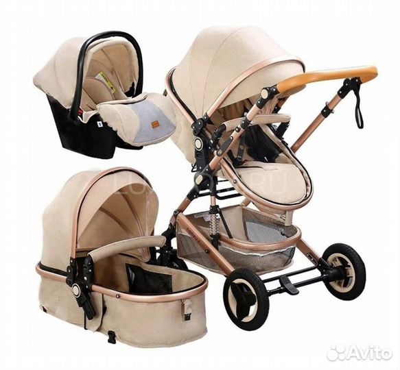 Новая коляска luxmom 530W 3в1
