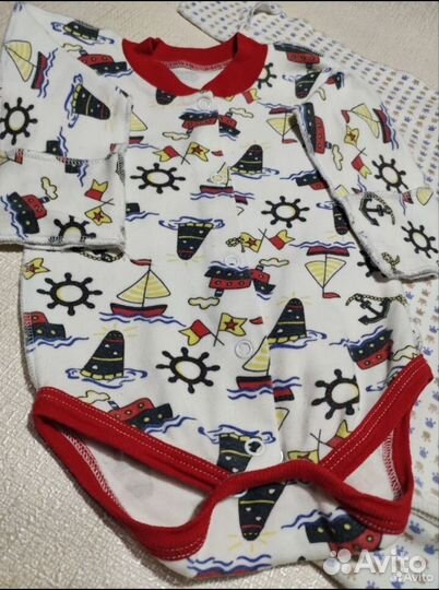 Боди Для Мальчика хлопок 100 Пакетом