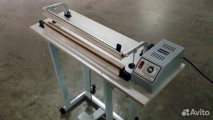 Ножной импульсный запайщик с обрезкой sftd-400