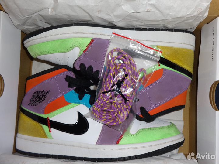 Nike air jordan 1 mid multi-color Wmns