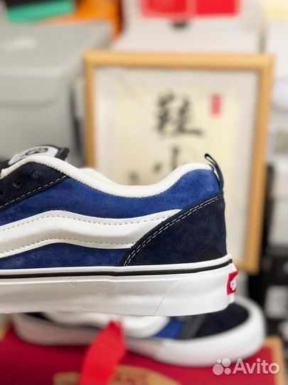 Кеды Vans Knu Skool premium navy blue true white