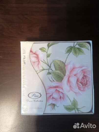 Пробковая подставка. Набор 4шт