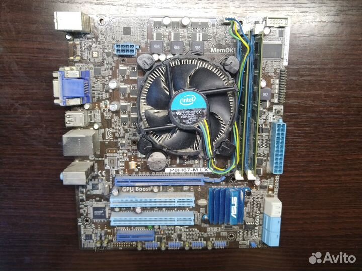 Материнская плата с процессором и памятью i7