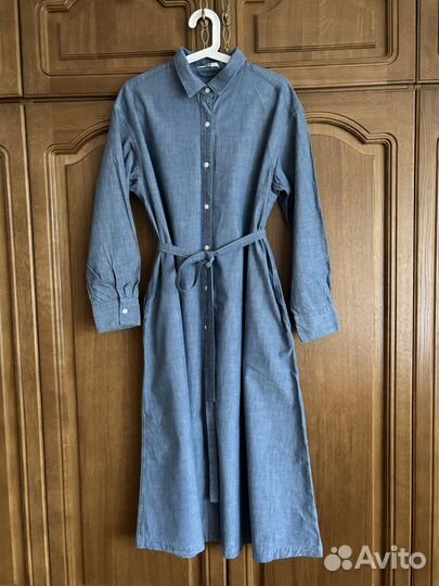 Платье-рубашка из хлопка Uniqlo